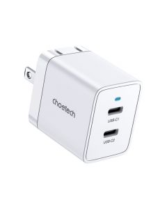 Choetech Dual USB-C PD 40W Charger - White