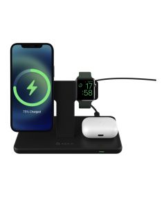 OMNIA M3 Magnetic 3-in-1 Wireless Charging Station - Black