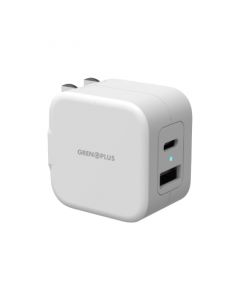 20w PD USB C and QC Wall Charger-White Inter Plug