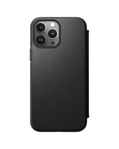 Nomad Rugged Folio Horween Leather iPhone 13 Pro Max - Black