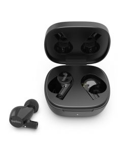 SOUNDFORM RISE Qi wireless Earbuds with Charging Case - Black